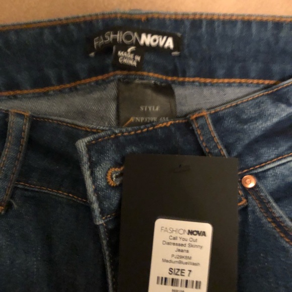 FASHION NOVA skinny jean size 7 - Picture 4 of 4